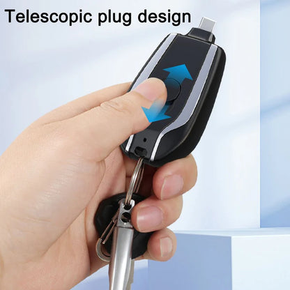 Portable Mini Keychain Power Bank 2000mAh