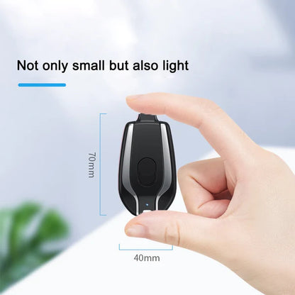 Portable Mini Keychain Power Bank 2000mAh