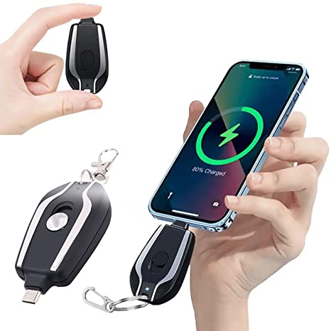 Portable Mini Keychain Power Bank 2000mAh