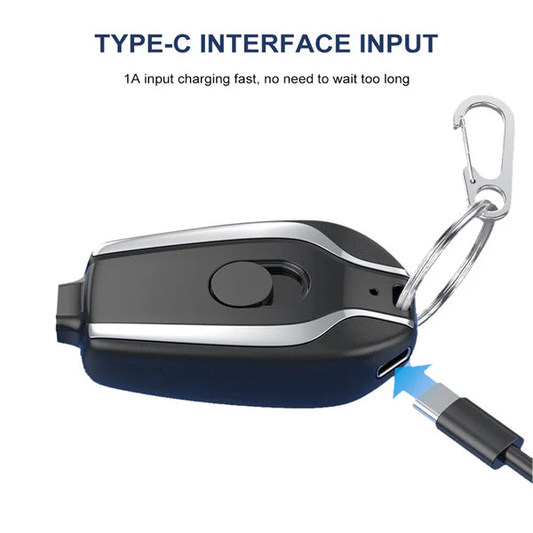 Portable Mini Keychain Power Bank 2000mAh